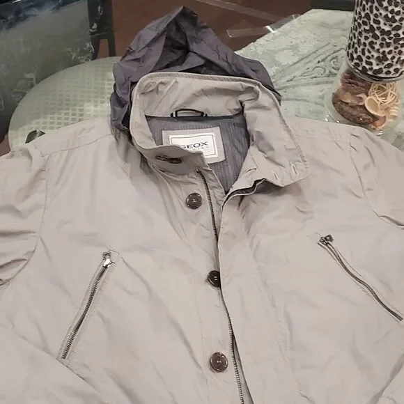 GEOX RESPIRA TAUPE COLOR FALL JACKET - Picture 3 of 10
